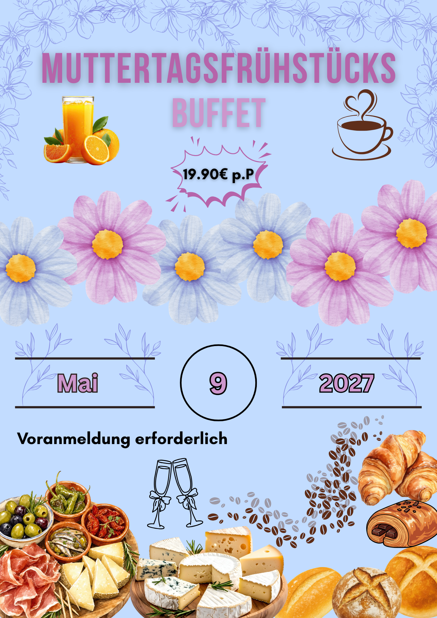 09. Mai 2027 Muttertag Buffet